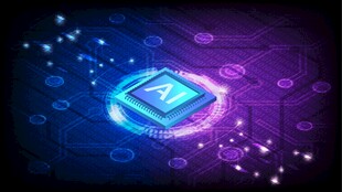 炫酷芯片科技背景图