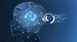 科技感人脑智能概念图