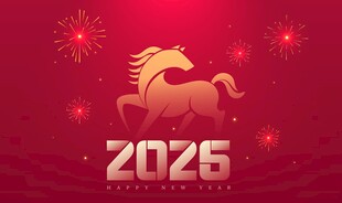 2025年马年主题喜庆画面
