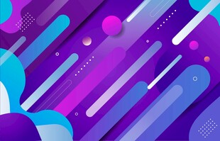 炫彩几何抽象背景图案