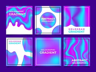 炫彩渐变风格海报设计