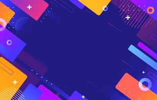 多彩几何抽象背景图案