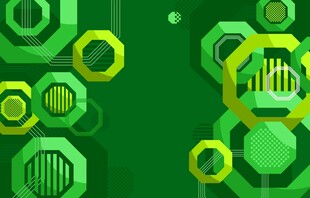 绿色几何图案背景设计