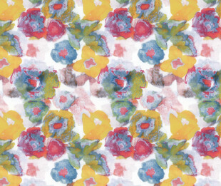 多彩水彩花卉图案纹理