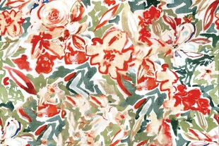 花卉图案布料纹理展示