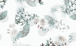 水墨花