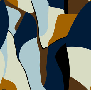 抽象几何色块艺术图案