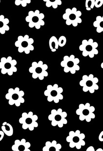 黑白小花图案纹理背景