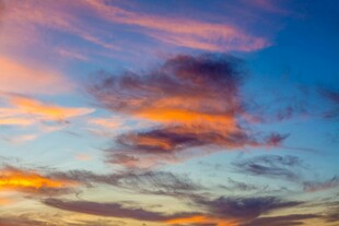 绚丽晚霞天空美景