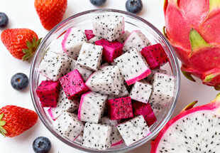 火龙果切块拼盘