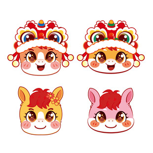 可爱萌趣动物卡通头像