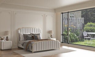 简约现代风卧室室内景致