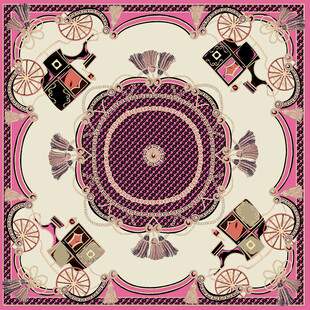 复古风几何花卉图案装饰