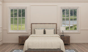 简约温馨卧室室内场景