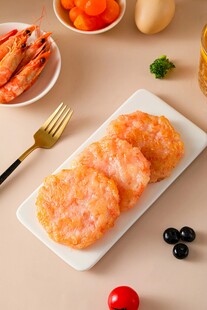 香煎虾仁饼 