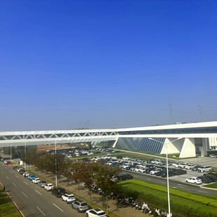 城市高架桥及周边景观