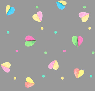 多彩爱心图案背景