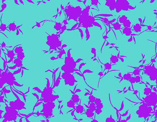 蓝紫 花卉 图案背景