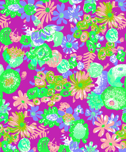 多彩 花卉 图案背景
