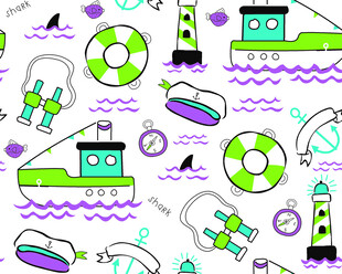 海洋 主题 卡通图案 设计