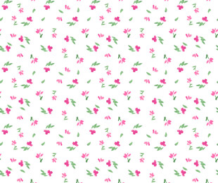粉色 小碎花 卡通