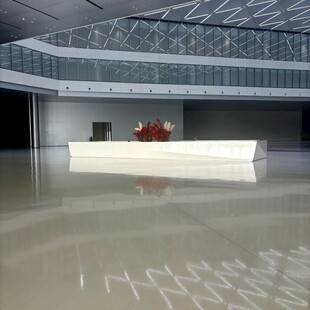 现代风格大厅接待台场景