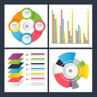 多样图表模板展示