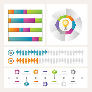 多彩信息图表模板集合