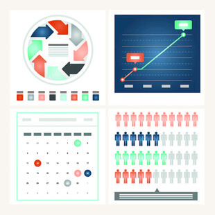 多样图表与数据可视化元素