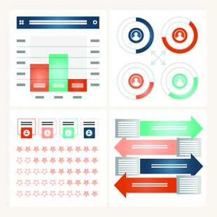 多样数据图表元素集合