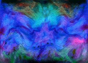 梦幻炫彩抽象艺术图案