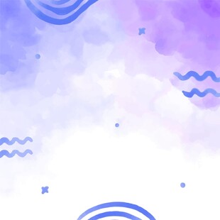 梦幻蓝紫渐变水彩背景图