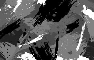 黑白墨韵笔触抽象背景图