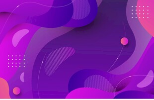 紫色渐变流体抽象背景图