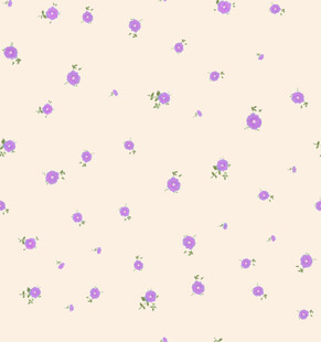 淡紫色小花简约背景图案