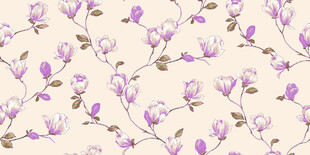 淡紫色花卉图案背景