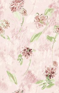 粉色花卉图案布料纹理