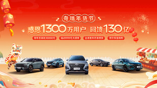 奇瑞年货节主背景