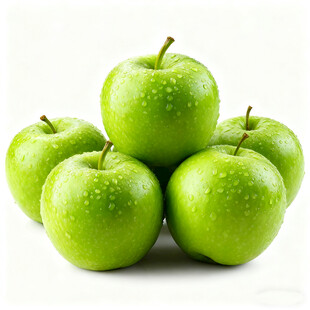 青苹果堆叠展示