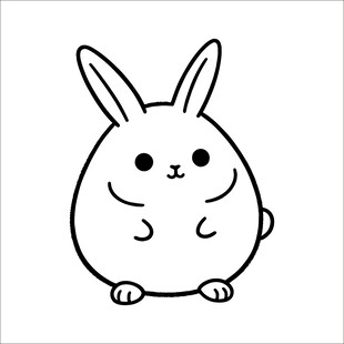 可爱卡通小兔子简笔画