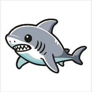 卡通鲨鱼形象
