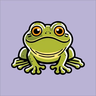 可爱卡通青蛙形象