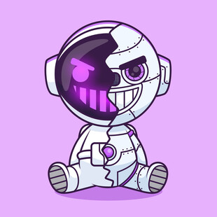 可爱卡通机器人形象