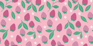 粉色草莓