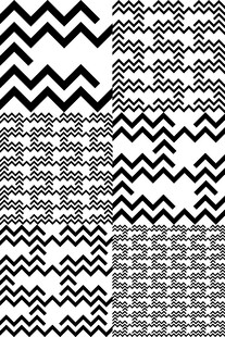 黑白几何波浪