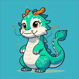 可爱小龙卡通形象
