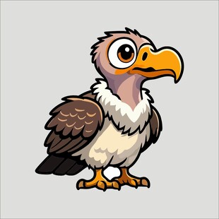 卡通秃鹫形象