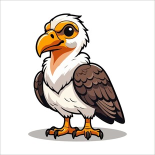 卡通白头鹰形象