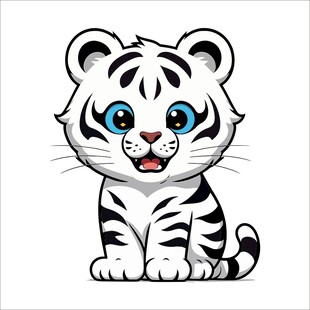 可爱小老虎卡通形象