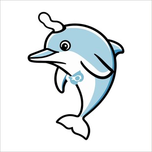 可爱海豚卡通形象